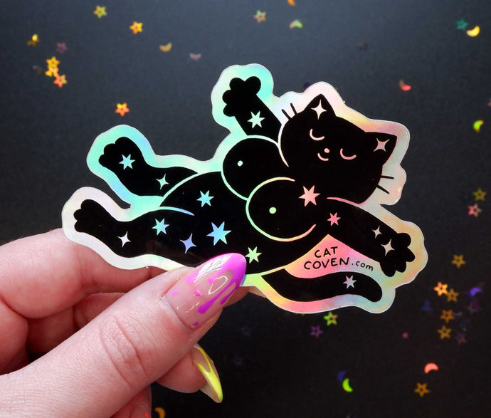 Magical Kitty - Holographic Sticker