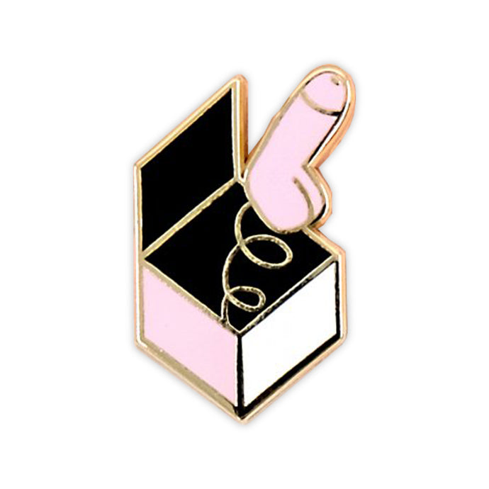 Dicks In A Box Enamel Pin