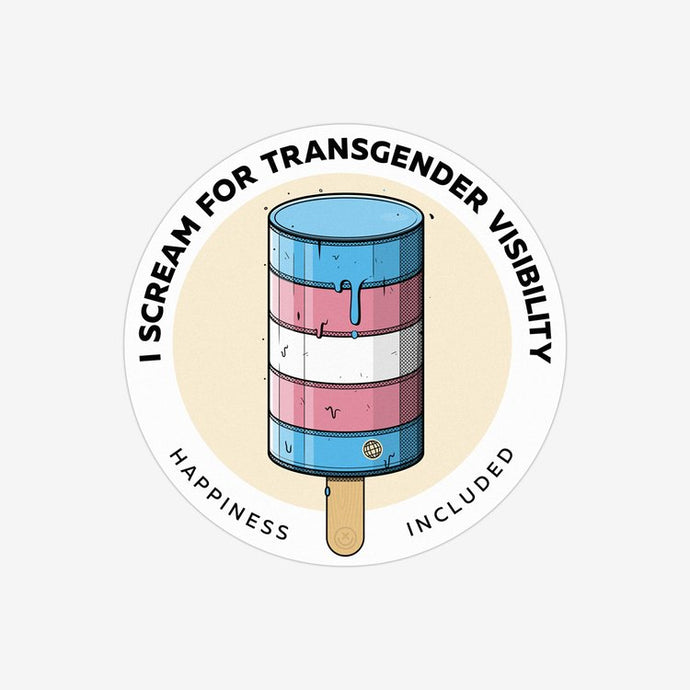 Scream for Transgender Visibility Sticker