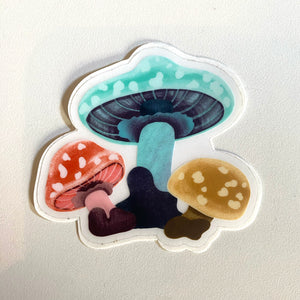 Rainbow Mushrooms - Sticker