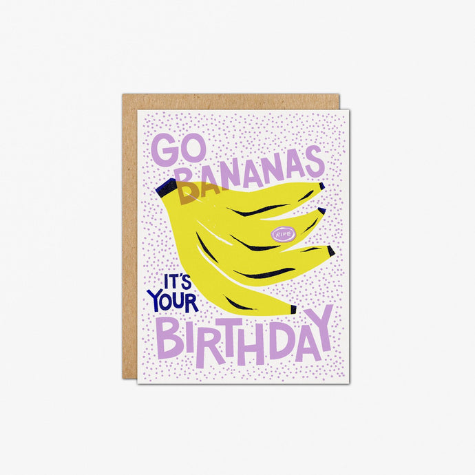 Bananas Birthday Card