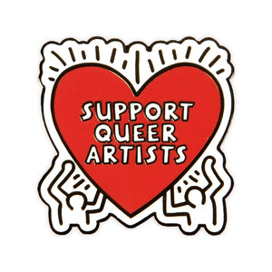 Support Queer Artists Enamel Pin