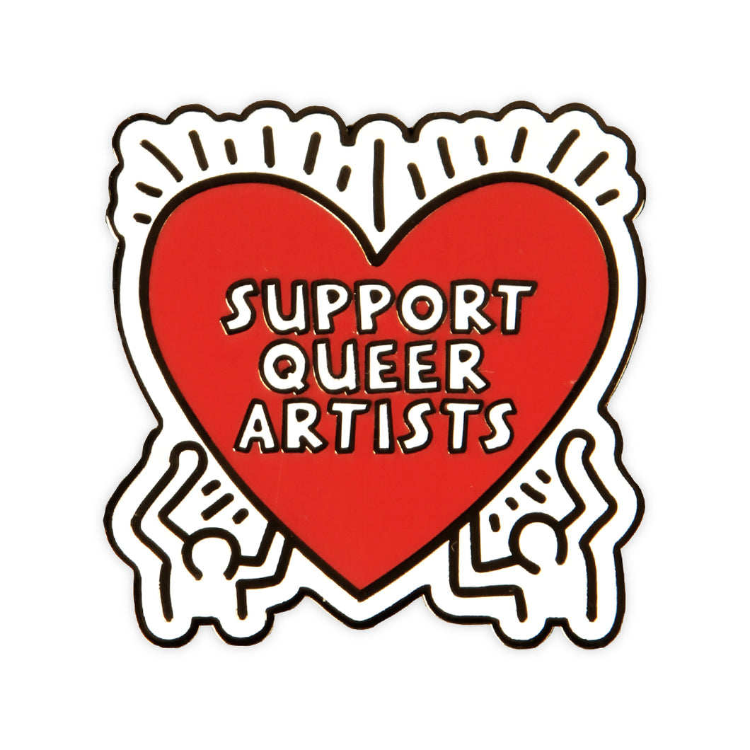 Support Queer Artists Enamel Pin