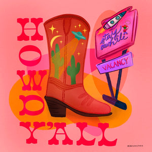 Howdy Y'all Giclée Print