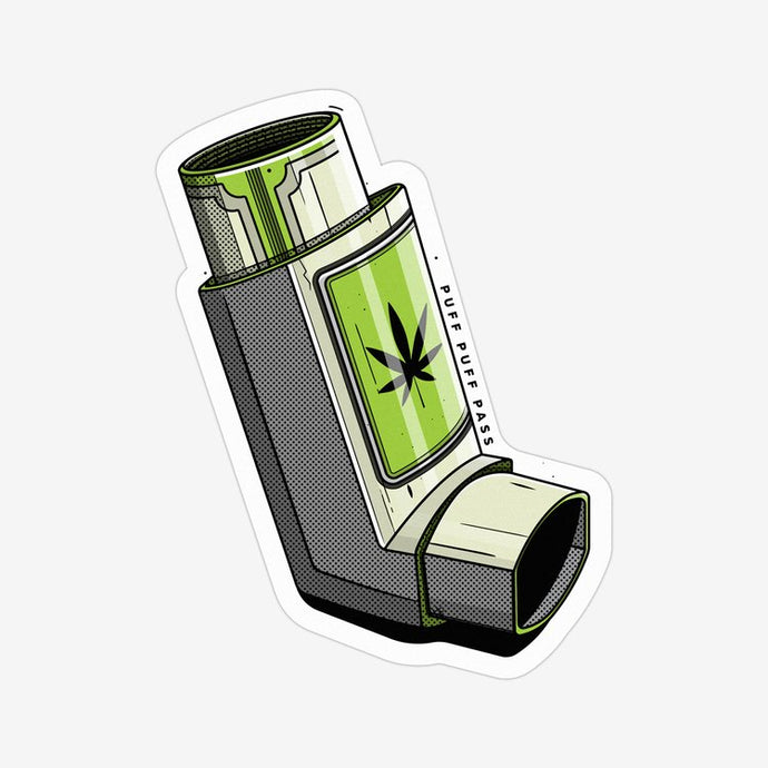 Weed Inhaler Sticker