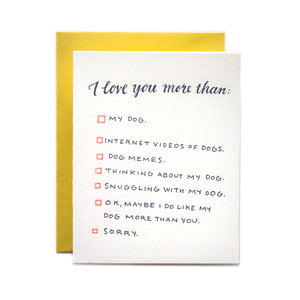 Dog Love Card