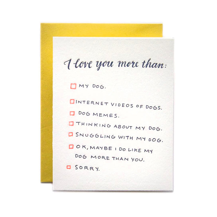 Dog Love Card