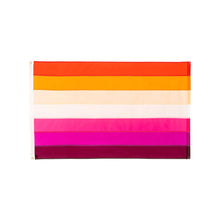 Load image into Gallery viewer, Hand-sewn Lesbian Pride Flag