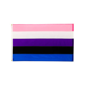 Hand-sewn Genderfluid Pride Flag