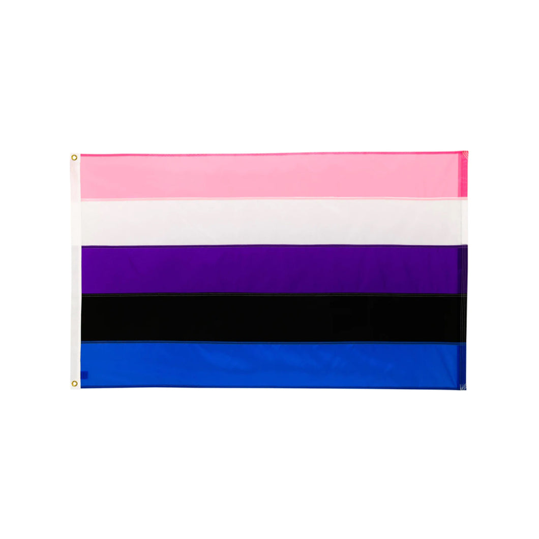 Hand-sewn Genderfluid Pride Flag